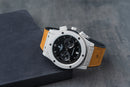 Hublot Classic Chrono 45mm Aço Mostrador Preto Bisel Aço