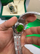 Rolex Date-Just 41/36/31mm Aço, Mostrador Preto, Luneta Canelada