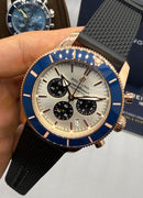 Breitling Superocean Crono Aço 44mm Pulseira Borracha