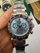 Rolex Daytona Oyster Aço 40mm - Mostrador Azul Glacial - CLONE