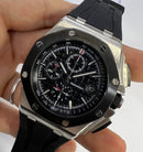 Audemars Piguet Royal Oak Offshore 44mm Mostrador Preto Bezel Aço