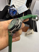 Panerai Luminor Marina 44mm Aço Mostrador Verde Pulseira Borracha