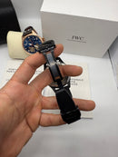 IWC PORTUGIESER YACTH CLUB TURBILHÃO - 44mm - Aço/OxBlack Most. Preto Puls Nylon