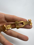 Audemars Piguet R.O. Dourado Mostrador Branco Bezel Pedras