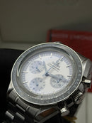 Omega Speedmaster Moonwhacth Profissional 42mm Aço Mostrador Branco