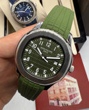 Patek Philippe Aquanaut 41mm Aço Mostrador Verde