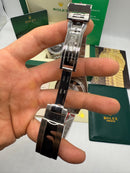 Rolex Date-Just 41mm/36mm, Aço Mostrador Verde Luneta Canelada