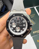 Audemars Piguet Royal Oak Offshore 44mm Mostrador Preto Bezel Aço/OxBlack