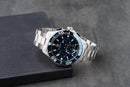 Tag Heuer Aquarecer Aço 43mm, Mostrador Azul, Bezel Rotativo Azul