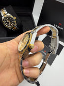 Tudor Black Bay 43mm Aço/Dourado - Mostrador Dourado