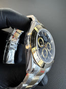 Rolex Daytona 40mm Aço/Dourado Mostrador Preto