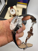 Vacheron Constantin Traditionnelle Turbilhão Excellence Aço, Mostrador Branco