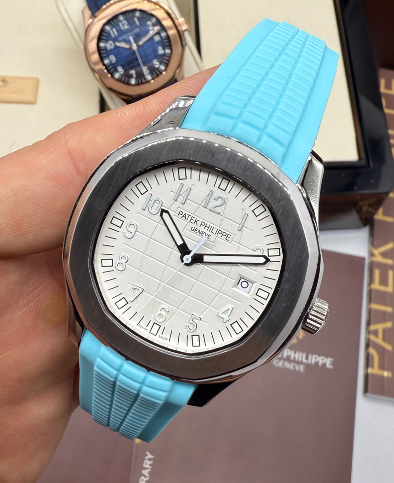 Patek Philippe Aquanaut 41mm Aço Mostrador Branco