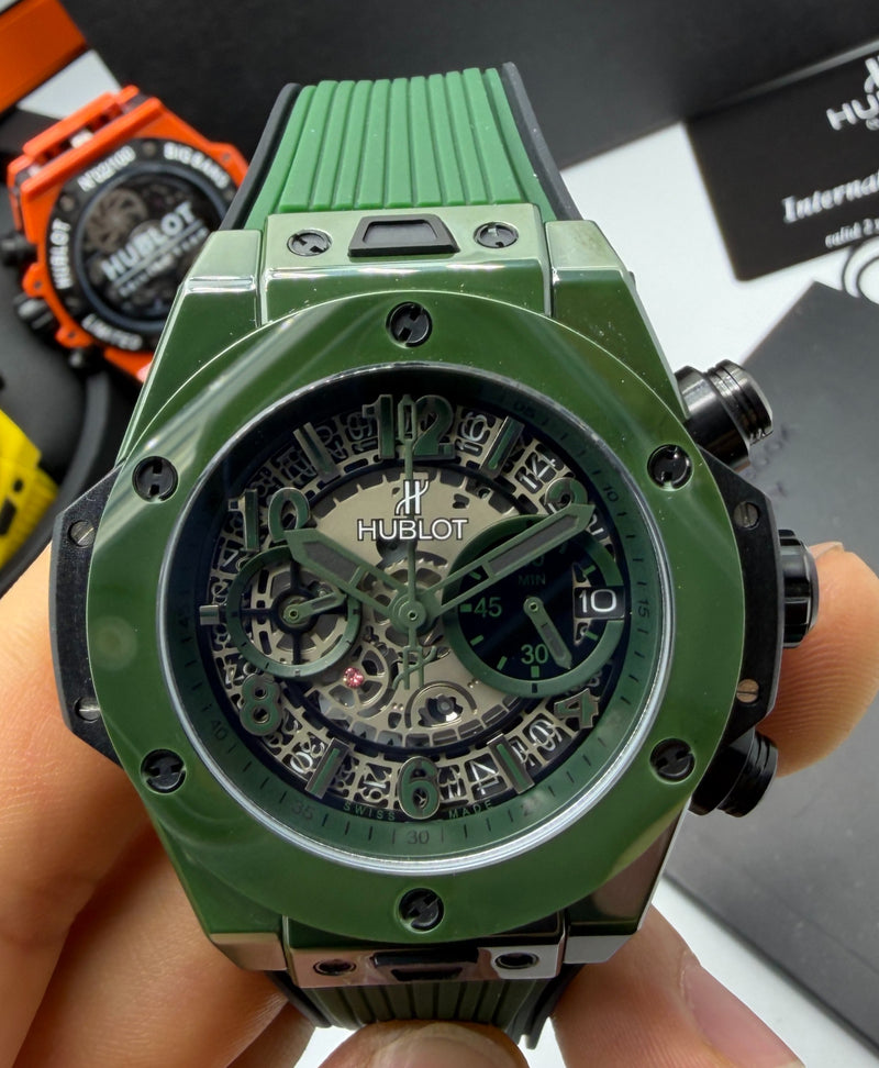 Hublot Big Bang 20th Anniversary King - Green Cerâmica Tungsténio 43mm