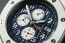 Audemars Piguet Royal Oak Offshore 42mm Mostrador Azul Bezel Aço