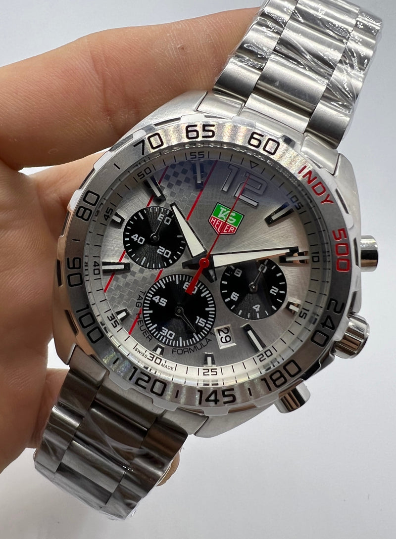 TAG Heuer Formula 1 Chronograph x Indy 500, Quartzo, 43 mm, Aço