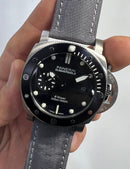 Panerai Luminor Submersible 44mm Aço Mostrador Preto, Puls. Nylon