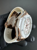 Hublot Big Bang 44mm Aço Rosê, Alpine Ceramic Pulseira Borracha