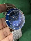 Breitling Superocean Aço 44mm Mostrador Azul Bisel azul