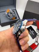 TAG Heuer Carrera Aço Calibre S, Chronograph Eletrônico, 44 mm, Puls. Couro