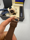 Vacheron Constantin Overseas Turbilhão Aço/Rose 40mm, Mostrador Prata