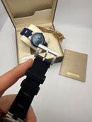 Bvlgari Alumium 41mm - Mostrador Branco Aluminio Pulseira Borracha