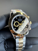 Rolex Daytona 40mm Aço/Dourado Mostrador Preto
