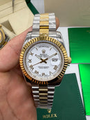 Rolex Day-Date Presidente 40mm Aço/Dourado Mostrador Branco