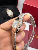 Cartier Panthère - Aço/Rose - 23mm/29mm - Mostrador Branco
