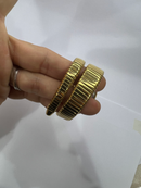 Bvlgari Serpenti Tubogas 01 Volta 35mm Aço Dourado Mostrador Branco