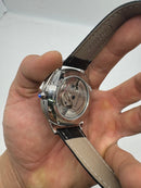 Cartier Drive 41mm Turbilhão Aço - Mostrador Verde - Pulseira Couro