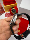 Omega Constellation 41mm Aço Puls. Couro
