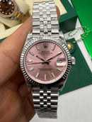 Rolex Datejust 36mm/31mm Aço - Mostrador Rosa - Puls. Jubilee - CLONE