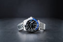 Rolex GMT Master II Batman 40mm Mostrador Preto Luneta Preto/Azul