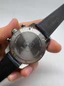 Tag Heuer Carrera Aço 43mm, Mostrador Azul, Puls. Couro