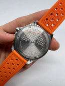 Tag Heuer F1 43mm Aço Mostrador Laranja Luneta Preta