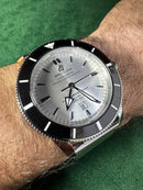 Breitling Superocean Aço 44mm Mostrador Prata Bisel Preto