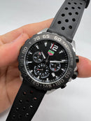 Tag Heuer F1 Cronometro 42mm Aço Mostrador Preto