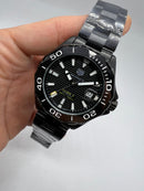 Tag Heuer Aquarecer 300, 43mm, Aço OxBlack, Mostrador Preto