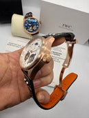IWC PORTUGIESER YACTH CLUB TURBILHÃO - 44mm - Aço Most. Branco Puls Couro