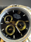 Rolex Daytona 40mm Aço/Dourado Mostrador Preto