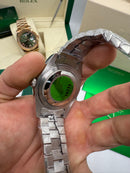 Rolex Day-Date Presidente 40mm Aço Mostrador Verde