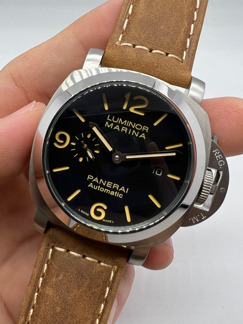Panerai Luminor Marina 44 mm Aço Mostrador Preto