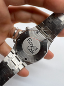 Audemars Piguet R.O. Aço Mostrador Preto Bezel Aço Pulseira Aço
