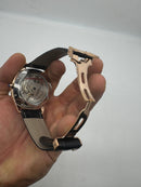 Cartier Drive 41mm Turbilhão Aço/Rose - Mostrador Cinza - Pulseira Couro
