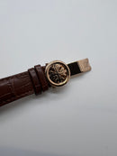 Patek Phillippe Turbilhão Esqueleto 42mm Aço, Pulseira Couro