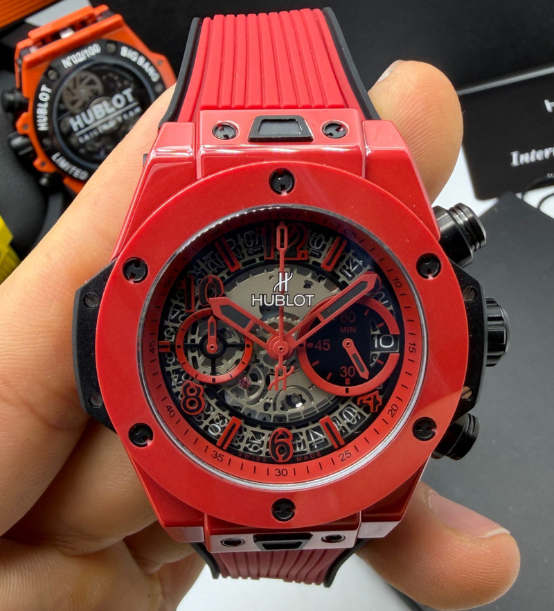 Hublot Big Bang 20th Anniversary King - Red Cerâmica Tungsténio 43mm
