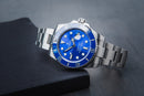 Rolex Submariner Date Smurf 40mm Aço Mostrador Azul Luneta Azul