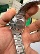 Rolex Daytona 40mm Aço, Mostrador Branco