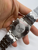 Audemars Piguet RoyalOak 41mm Aço Mostrador Branco Bezel Aço Puls. Aço